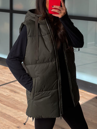 Slight Chill Padded Vest | Olive