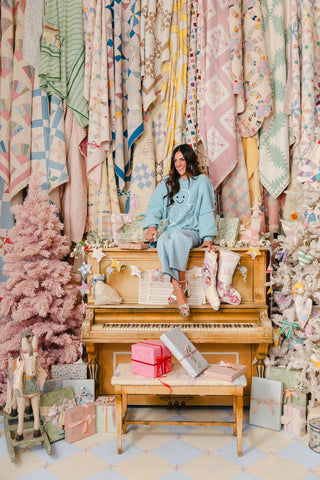 Gingerbread Lev Sweater | Sky