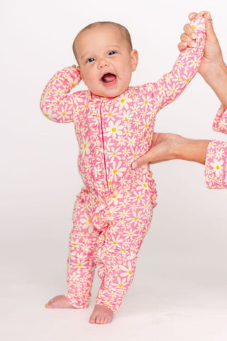 Ditsy Daisy Ruffle Zippy | Tiny Talulah