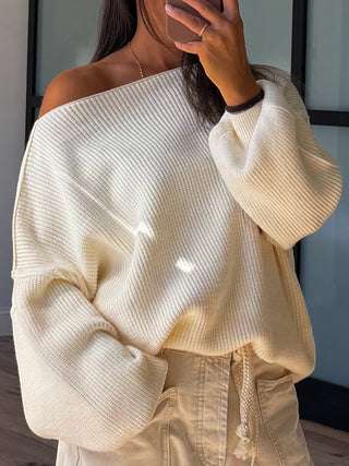 Nantucket Ribbed Sweater | Vanilla | RESTOCK