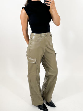 Banks Faux Leather Cargo Pants | FINAL SALE