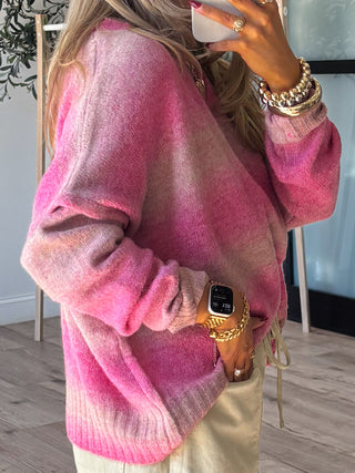 Pink Horizon Ombre Sweater | +Plus Available