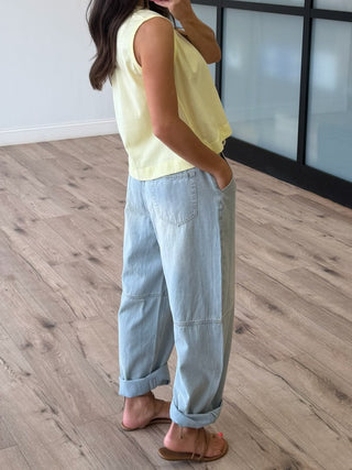 Dakota Wide-Leg Drawstring Pants