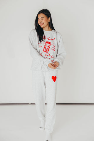 Pixel Heart Graphic Sweatpants | +Plus Available | PRE-ORDER