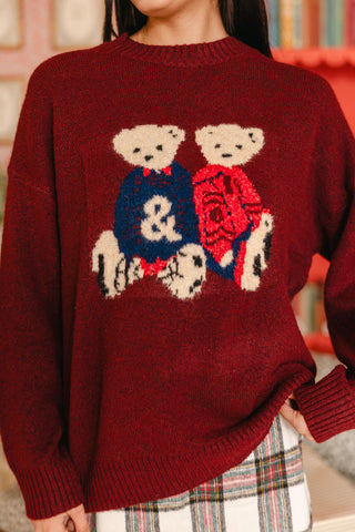 Bearly Cold Knit Sweater