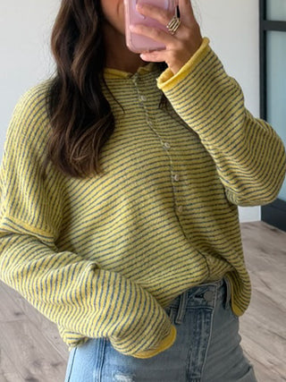 Isla Stripe Cardigan | Sunny Skies