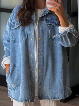 The Classic Denim Shacket | +Plus Available