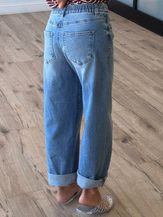 Mykel Drawstring Jeans | +Plus Available