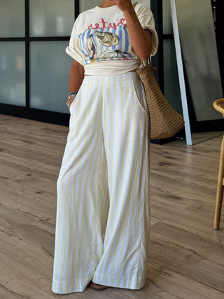 Golden Sail Wide-Leg Pants