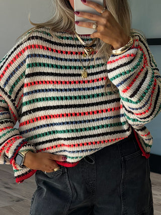 Happy Hues Striped Sweater