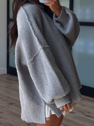 Lev Textured Sweater | Grey | +Plus Available | RESTOCK