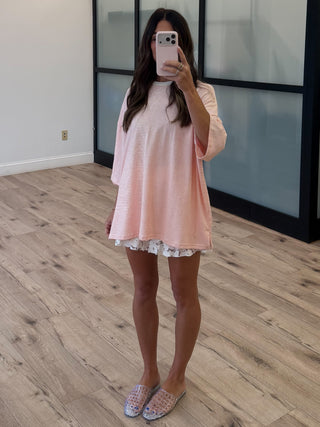 Creamsicle Stripe Oversized Tee