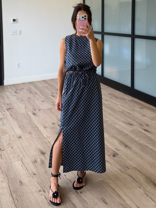 Stormfront Plaid Tank + Skirt Set