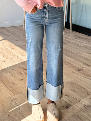 Carolina Cuff Jeans | RESTOCK