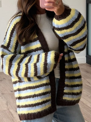 Wrap Around Cozy Knit Cardigan | Sky Cafe | +Plus Available