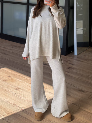 Always Cozy Ribbed Set | Grey | +Plus Available