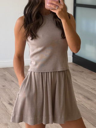 Power Play Skirt Set | Mocha