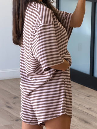 In The Air Lounge Shorts | Pink Ganache
