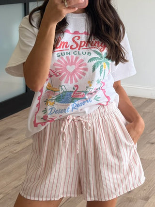 "Palm Springs" Stamp Graphic Tee