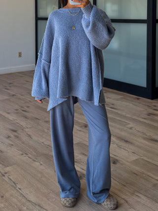 Just Lounging Brush Knit Pants | Lagoon