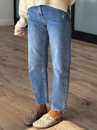 Moxi Cut Barrel Jeans