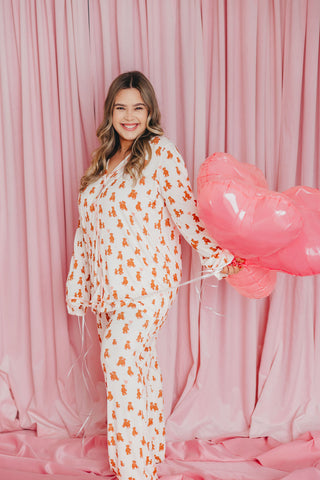 Love You Beary Much Pajama Set | Pink | +Plus Available