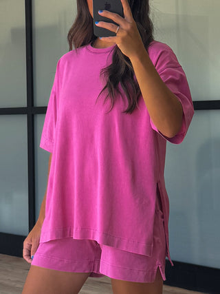 Roam Tee + Shorts Set | Orchid