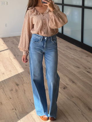 Rangeland Ruffle Collar Blouse