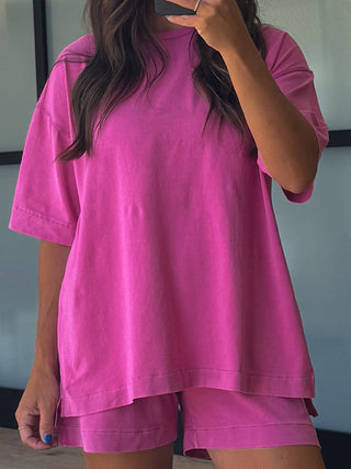 Roam Tee + Shorts Set | Orchid