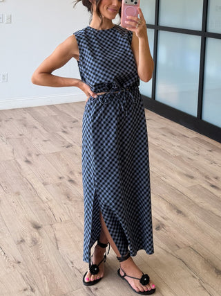 Stormfront Plaid Tank + Skirt Set