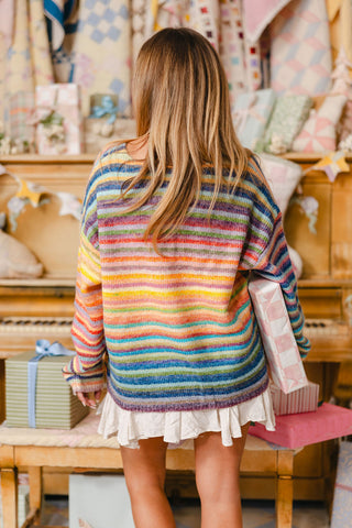 Radiant Hues Knit Sweater | +Plus Available