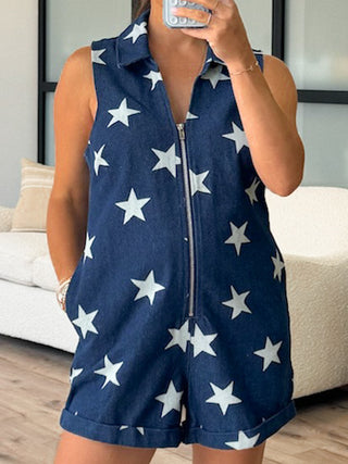 All American Denim Romper | Dark Wash | FINAL SALE