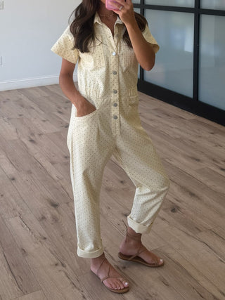 Crème de Polka Coverall | +Plus Available