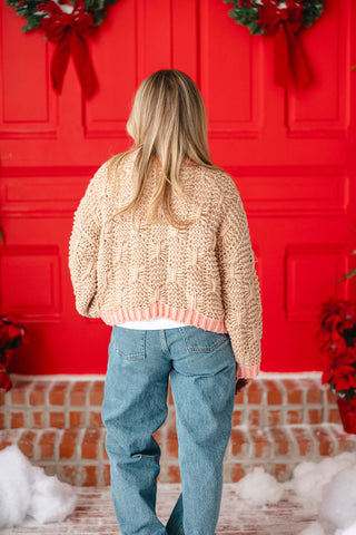 Lily Contrast Chunky Knit Sweater