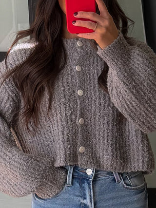 Chamonix Knit Cardigan | Grey