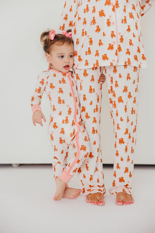 Love You Beary Much Sleep Onesie | Pink | Tiny Talulah