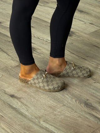 Canvas Horsebit Slides | RESTOCK