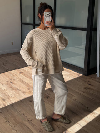 Off Hours Thermal Pullover | Oat