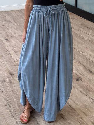 Pure Soul Tulip Pants | Dusty Blue