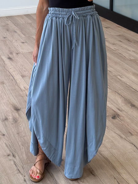 Pure Soul Tulip Pants | Dusty Blue – Shop Talulah