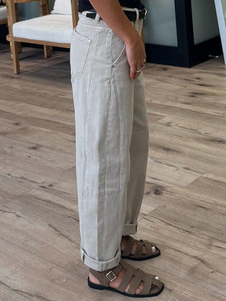 Kendall Barrel Jeans | Almond | +Plus Available