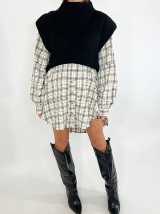 Stone Cliff Plaid Tunic | Natural | +Plus Available | RESTOCK