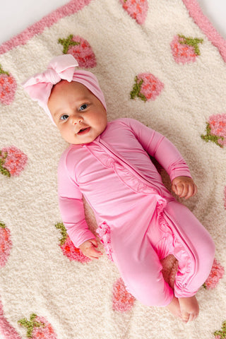 Pink Poppy Ruffle Zippy | Tiny Talulah