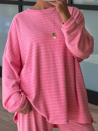 Just Lounging Knit Pullover | Bubblegum