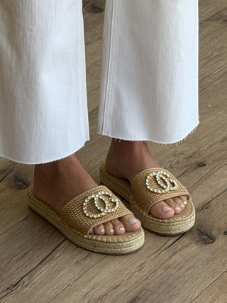 Cannes Espadrille Sandal | Natural