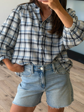 Timberline Plaid Button-Down Top | Coastline