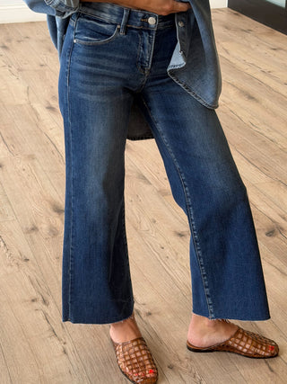 Kian Cropped Jeans | Dark Wash