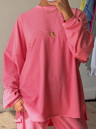 Just Lounging Knit Pullover | Cherry Blossom | RESTOCK