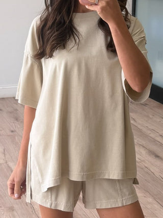 Field Day Tee + Shorts Set | Oat
