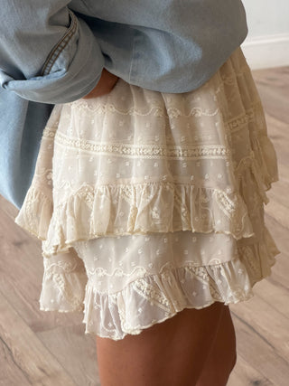 Luna Ruffle Boho Shorts